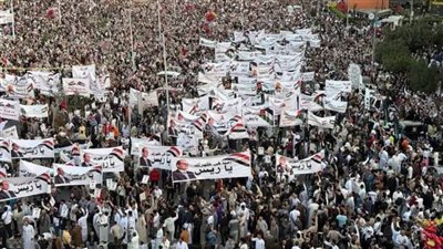 عاجل.. مصر دولة وشعب في حشود مليونية ترفض تهجير سكان غزة (فيديو)