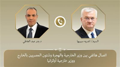 اتصال هاتفي بين وزير الخارجية ونظيره الأوكراني