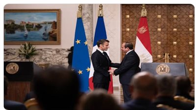 السيسي يؤكد في مؤتمر صحفي مع ماكرون ضرورة العودة لاتفاق وقف إطلاق النار في قطاع غزة