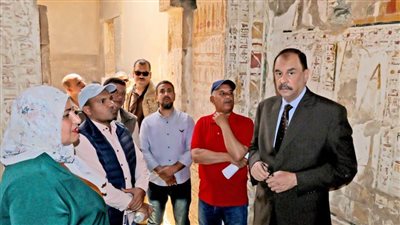 محافظ سوهاج يتفقد المناطق الأثرية بأتريبس والهجارسة