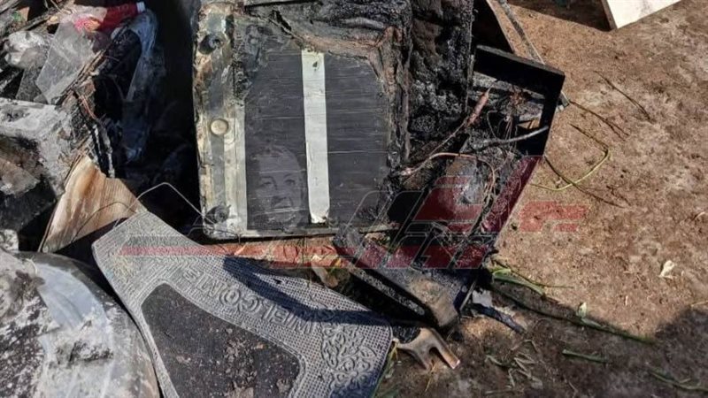 جانب من الحريق