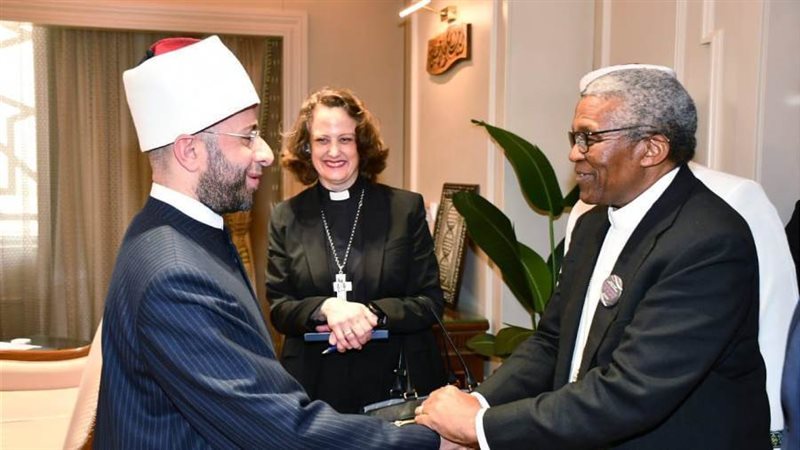 وزير الأوقاف مع الوفد