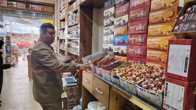 ضبط حلاوة وعطارة ومفروم مجهول المصدر بكفر الشيخ