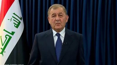 رئيس العراق يؤكد ضرورة إنهاء العدوان على الشعب الفلسطيني