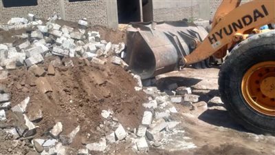 إزالة 278 حالة تعدٍ على الأراضي الزراعية وأملاك الدولة بالمنيا