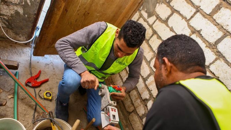 توصيل وصلات مياه