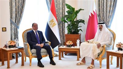 الرئيس السيسي يؤكد أهمية تعزيز أواصر التعاون بين مصر وقطر في مختلف المجالات