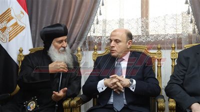 محافظ كفر الشيخ يشهد الاحتفالات بعيد القيامة المجيد بكنيسة مارمينا