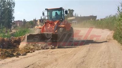 رفع كفاءة وتمهيد الطرق بسيدي غازي بكفر الشيخ 