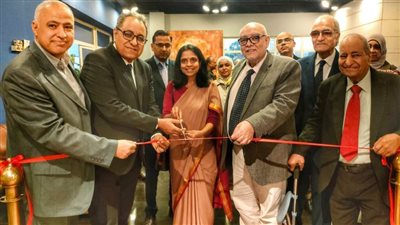 افتتاح معرض كاريكاتير 