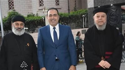 رئيس شباب النواب يقدم التهنئة للأنبا تادرس مطران بورسعيد وللإخوة الأقباط بعيد القيامة المجيد