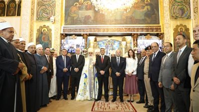 رئيس الحركة الوطنية من داخل مطرانية الجيزة: مصر وطن لا يعرف الانقسام