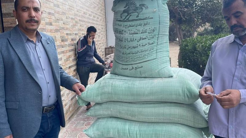 ضبط مواد غذائية مجهولة