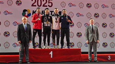 زياد علي يحقق الميدالية الفضية ببطولة الدوري العالمي للكاراتيه بالقاهرة