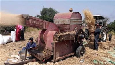 في سبيل لقمة العيش.. مصرع عامل زراعي داخل ماكينة حصاد القمح بالشرقية 