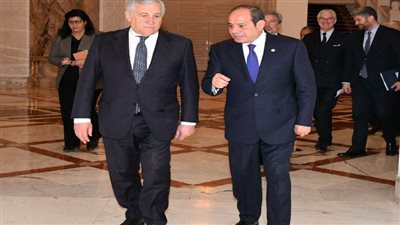 الرئيس السيسي يستقبل نائب رئيس مجلس الوزراء الإيطالي 