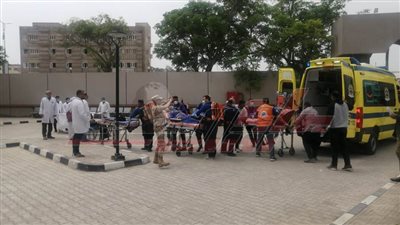 الانتهاء من الإخلاء التجريبي بمستشفى صدر كفر الشيخ