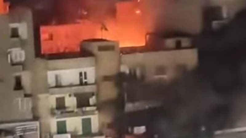 جانب من الحريق