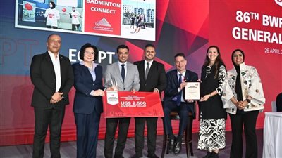 في إنجاز جديد.. اتحاد الريشة الطائرة يتوج بجائزة التميز من الاتحاد الدولي