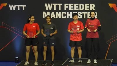 دينا مشرف تتوج بذهبية زوجي السيدات ببطولة 