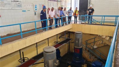 رئيس مياه سوهاج يتفقد محطات مياه الشرب والصرف الصحي بمراكز طما وطهطا وجهينة ومشروع الوصلات المنزلية لقرى 