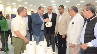 شركة غزل المحلة تستقبل وزير زراعة مدغشقر لبحث فرص التعاون المشترك