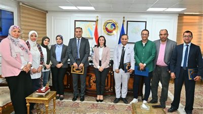 بعد فوزهم بالجائزة الماسية الدولية للجلطات..محافظ البحيرة تكرم الفريق الطبي بمستشفى صدر دمنهور