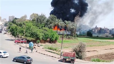 الحماية المدنية تسيطر على حريق هائل في شونة سيارات بالدقهلية 