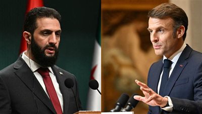 الشرع في باريس لمقابلة ماكرون وبحث ملفات سوريا 