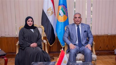 بالصور.. رئيس جامعة طنطا يناقش أليات التعاون البحثى والتدريبي مع المستشار الثقافي للبحرين