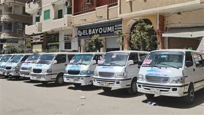   10 ميكروباصات جديدة لدعم منظومة النقل بقرى ملوي جنوب المنيا 
