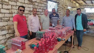   ضبط 1200 لتر حليب فاسد ومصنع لتقليد مشروبات شهيرة بإهناسيا