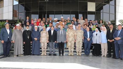 تكريم عدد من أُسر شُهداء  ومصابي القوات المسلحة ببني سويف