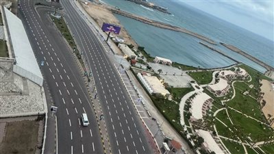 إنهاء قسم التخطيط بإدارة مرور الإسكندرية أعمال تخطيط طريق الكورنيش