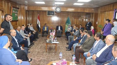 وزير الشباب والرياضة ومحافظ القليوبية يبحثان مع نواب البرلمان تطوير القطاع الرياضي 