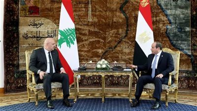 جلسة مباحثات موسعة بين الرئيس السيسي ونظيره اللبناني