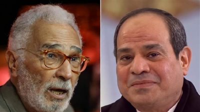 نجل الفنان عبد الرحمن أبو زهرة يشكر الرئيس السيسي بعد اتصاله للاطمئنان على حالة والده الصحية