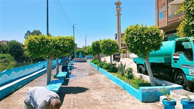 محافظ الغربية يتابع أعمال التجميل بقرية الدلجمون بكفر الزيات