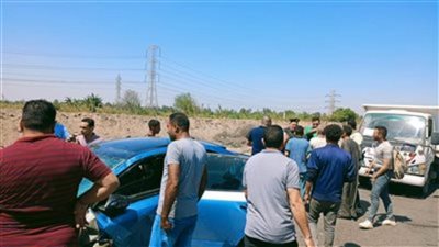 إصابة 11 شخصًا إثر انقلاب سيارة ميكروباص بطريق كفر حمزة بشبين القناطر 