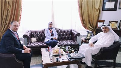 لبحث وتعزيز سبل التعاون الملحق الثقافي الكويتي يستقبل وفد جامعة دمنهور
