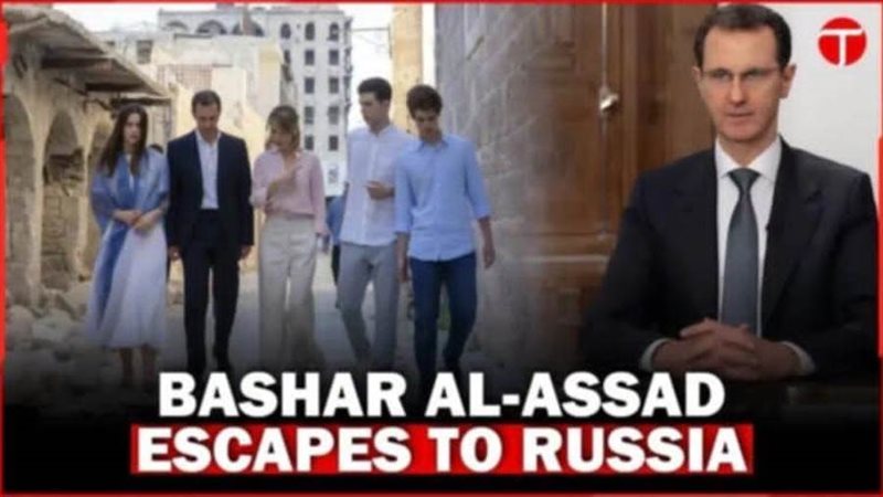 بشار الأسد يهرب إلى