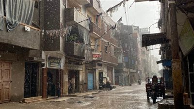 بالصور.. سقوط أمطار في محافظة الغربية