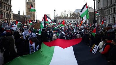 تظاهرات في مدن وعواصم عالمية تنديدا باستمرار العدوان الإسرائيلي على قطاع غزة