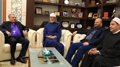 مفتي الجمهورية يستقبل رئيس الطائفة الإنجيلية للتهنئة بعيد الأضحى المبارك