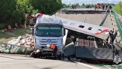 ارتفاع عدد المصابين في انهيار الجسر في بمقاطعة بريانسك إلى 104