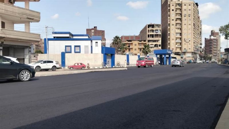 جانب من أعمال الرصف