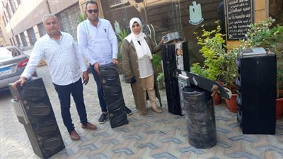 محافظ الدقهلية: مصادرة 22 طقم صوت وجهاز بازوكا من شوارع بلقاس 