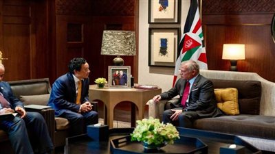 ملك الأردن يلتقي المدير العام لـ