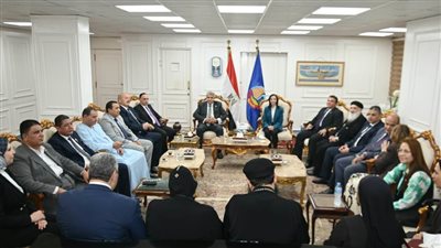 محافظ البحيرة تستقبل وفود المهنئين بعيد الأضحى المبارك 