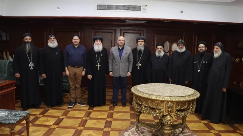 محافظ بنى سويف يستقبل